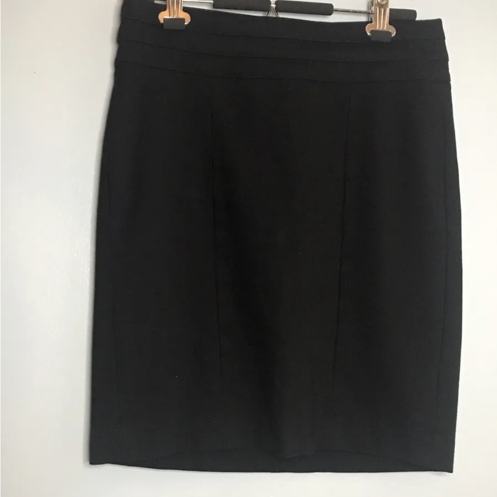 CAbi Black Miranda #505 Straight Stretch Knit Pencil Skirt Sz 4